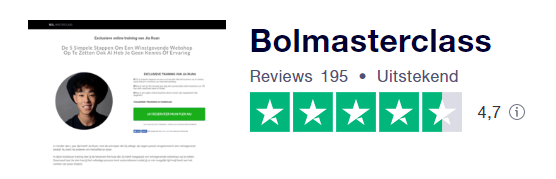 Bol.com Masterclass review trustpilot